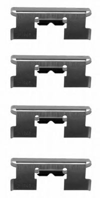 HELLA PAGID 8dz355204861 -  Комплектующие, колодки дискового тормоза